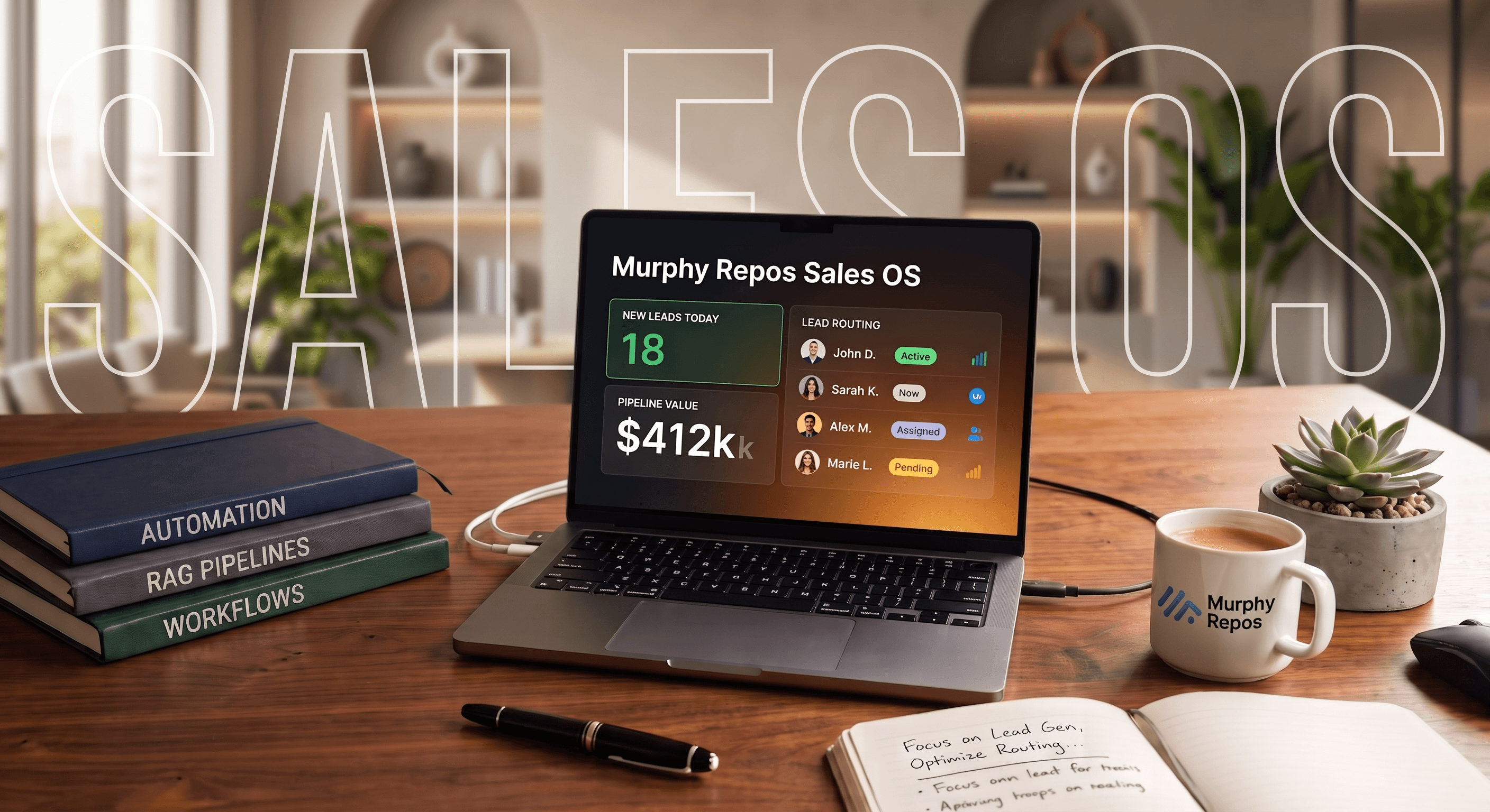 Sales workflow automation dashboard